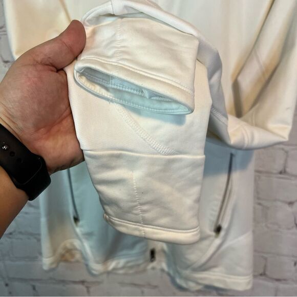 Nike Fit Dry White Tech Fleece Sweater Girls size Large (12-14) - Picture 5 of 10